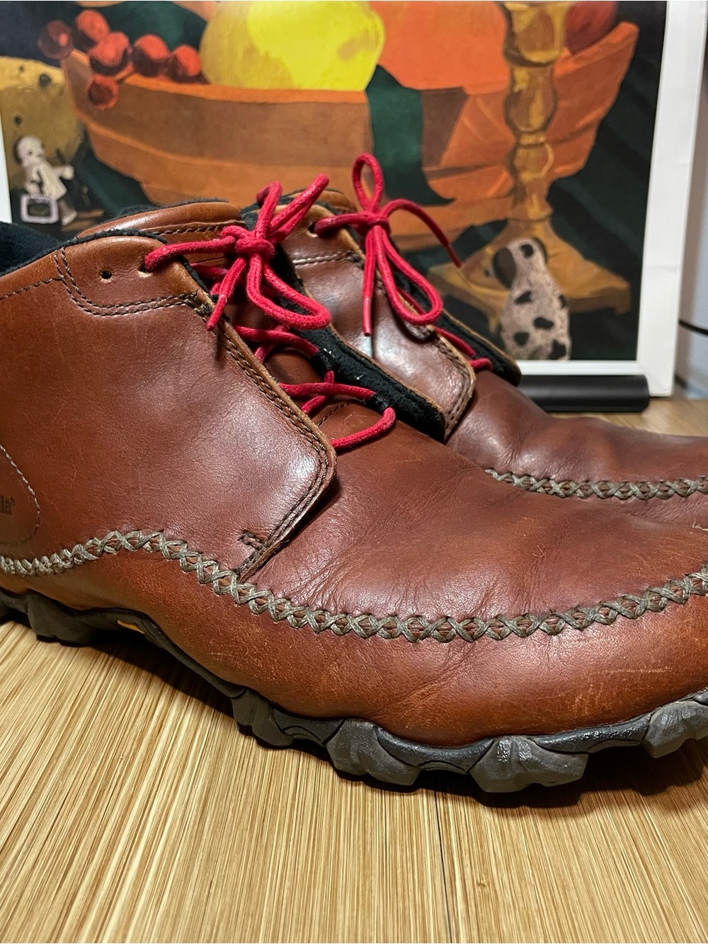Patagonia Men's Release Leather Chukka Boots Size 10 Brown Polartec Vibram